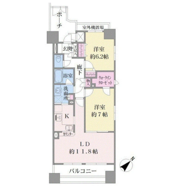 アークプラザ生麦 間取図