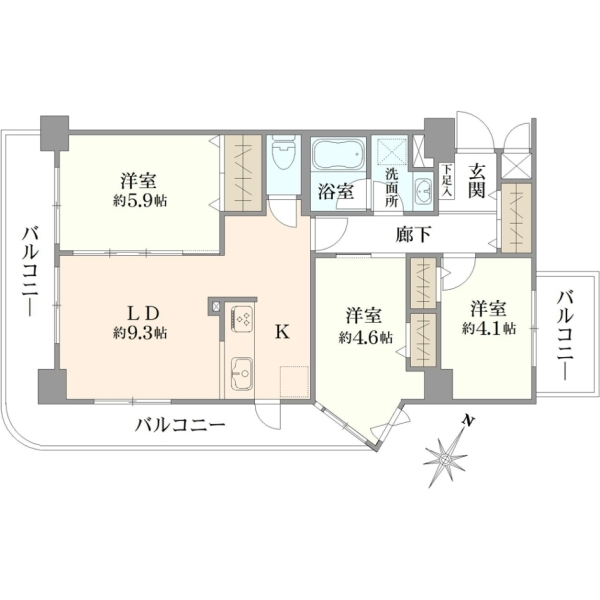 日神パレステージ板橋本町第六 間取図