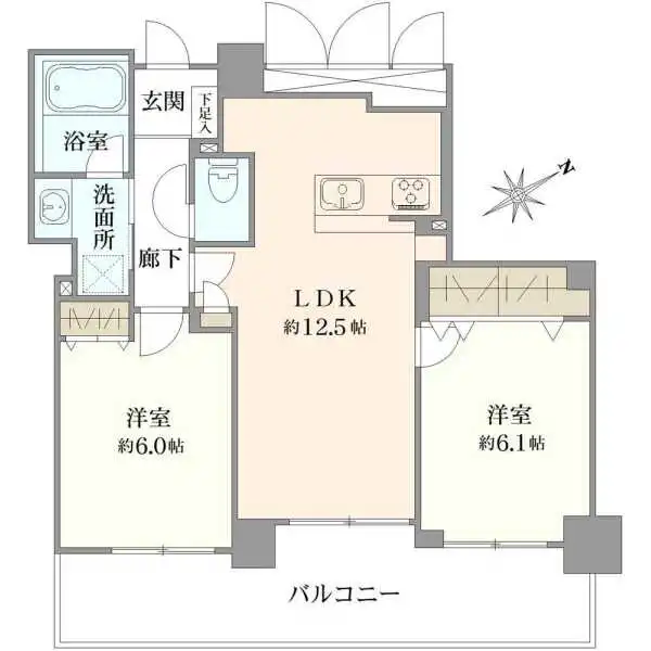 コルサム北千住 間取図