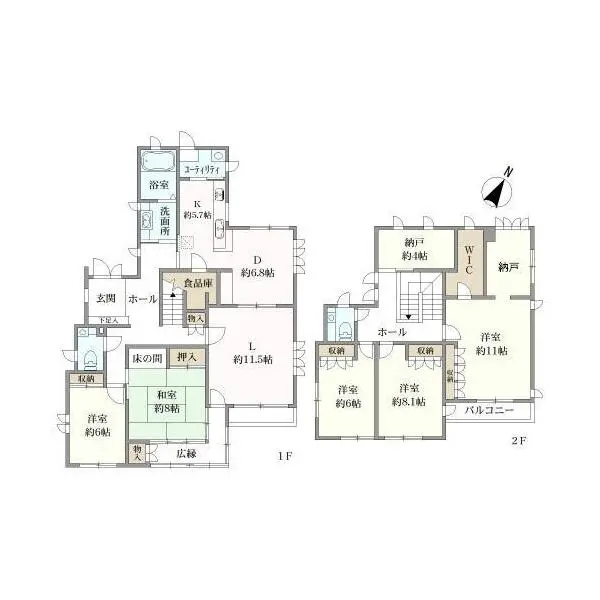 神戸市東灘区住吉山手１丁目 間取図