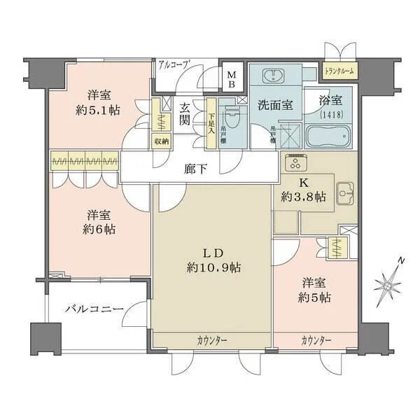 ファミール日本橋グランスイートプラザ 間取図