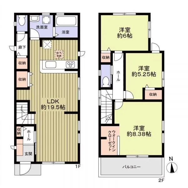 名古屋市千種区竹越1丁目 間取図