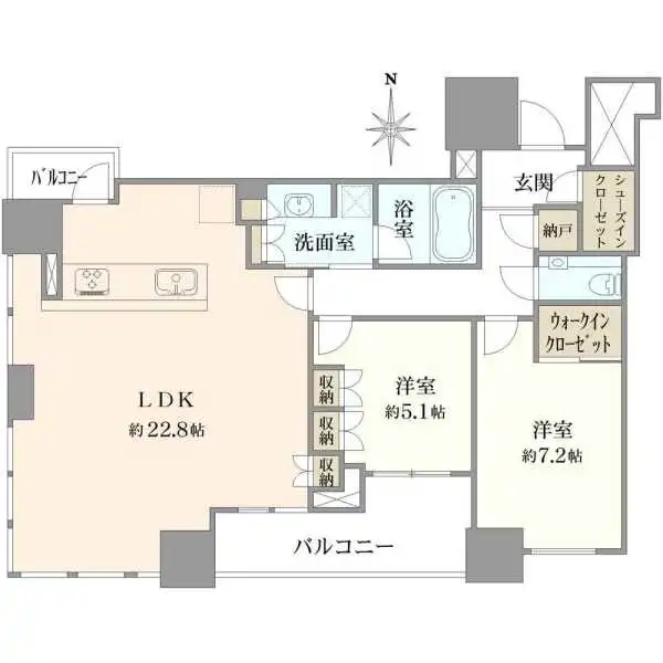 梅田ガーデンレジデンス 間取図