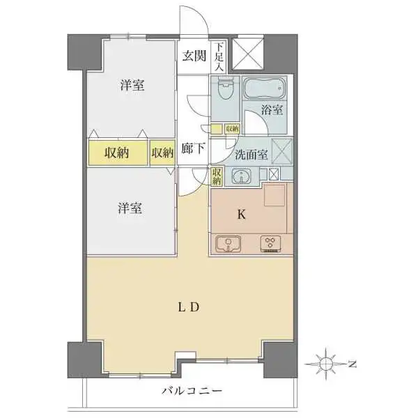 シーアイマンション日暮里 間取図