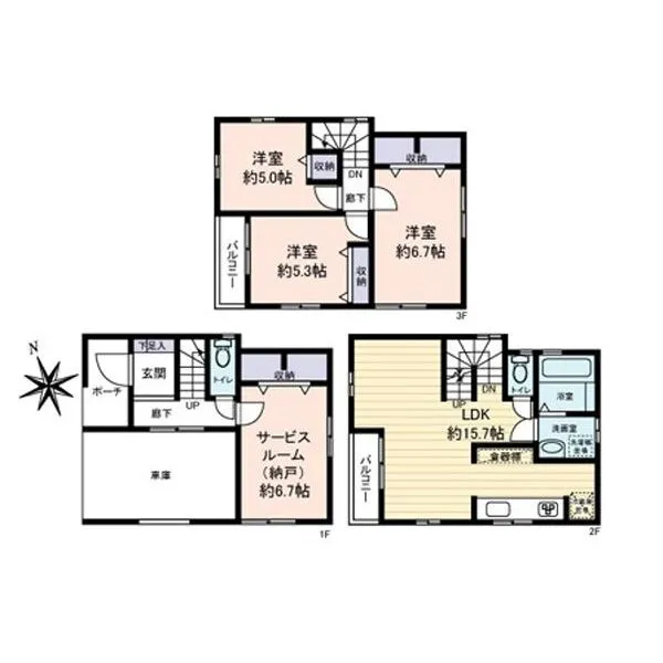 墨田区墨田２丁目 間取図