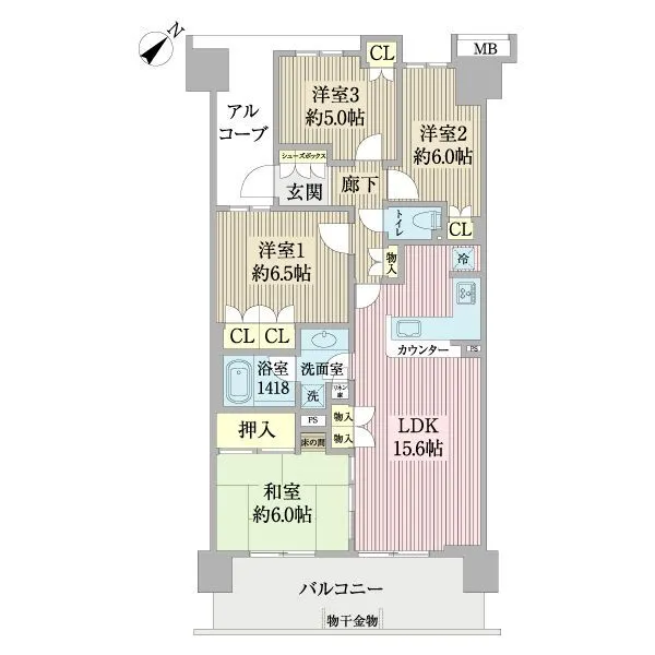 グランマークス東松戸 間取図