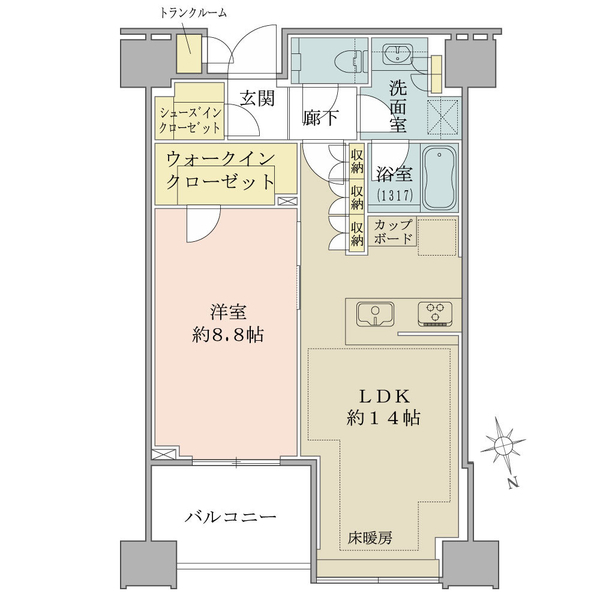 白金ザ・スカイ　東棟 間取図