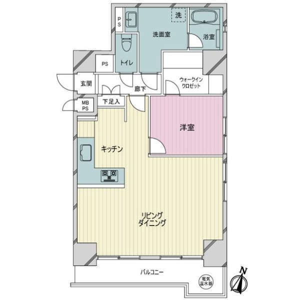 ライオンズマンション飛鳥山 間取図