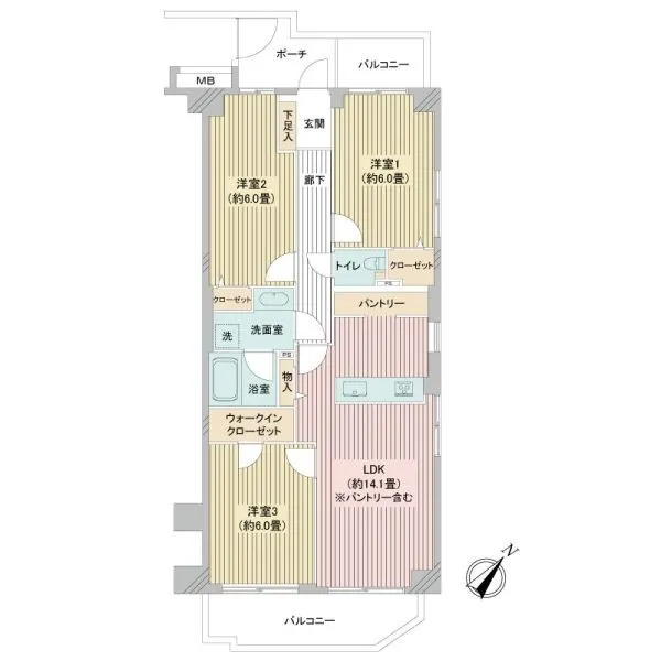 モアステージ墨田 間取図