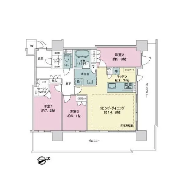 ザ・ファインタワー名古屋今池 間取図