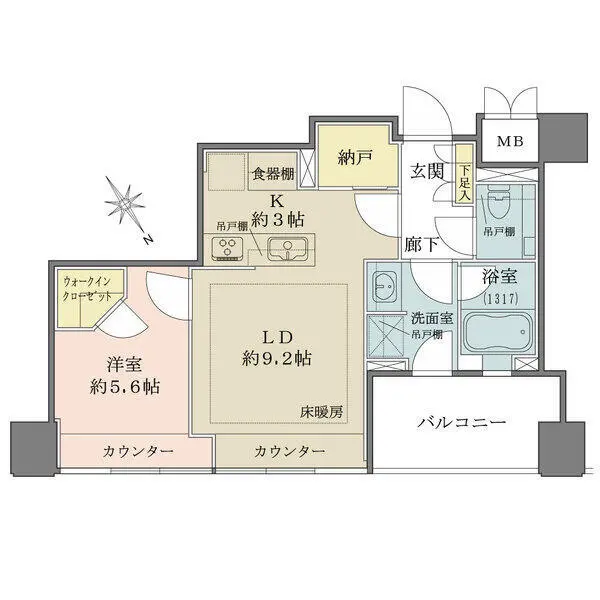 グランスイート麻布台ヒルトップタワー 間取図