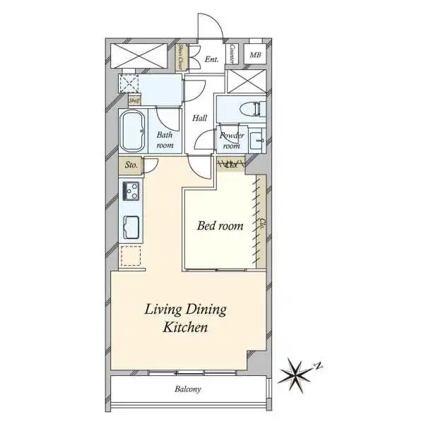 柿の木坂パレス 間取図