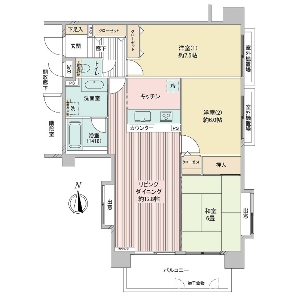 ダイアパレス横浜南ヒルサイド 間取図