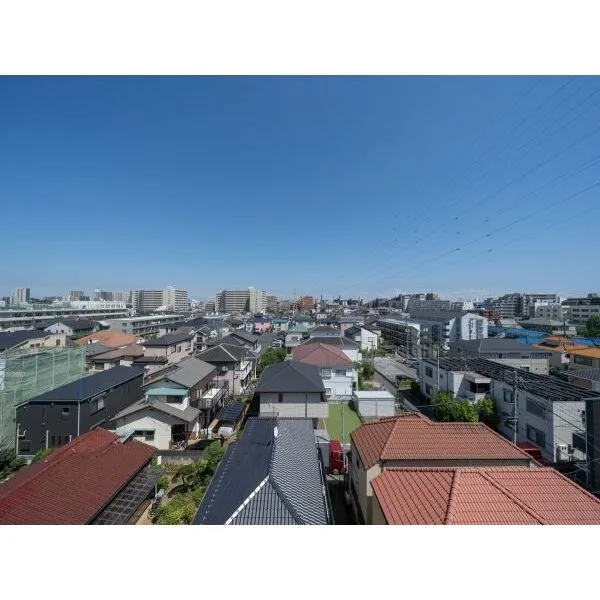 ライオンズマンション市川第三 南東側バルコニーからの眺望(南東方向撮影)眺望は永続的に保証されるものではございません。