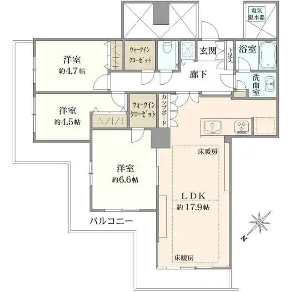 晴海アイランドトリトンスクエアビュータワー 間取図