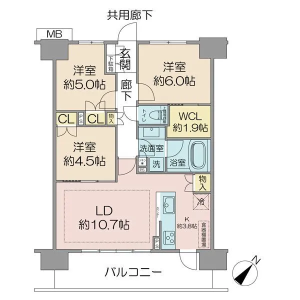 プレミアムレジデンス千葉県立美術館前 間取図