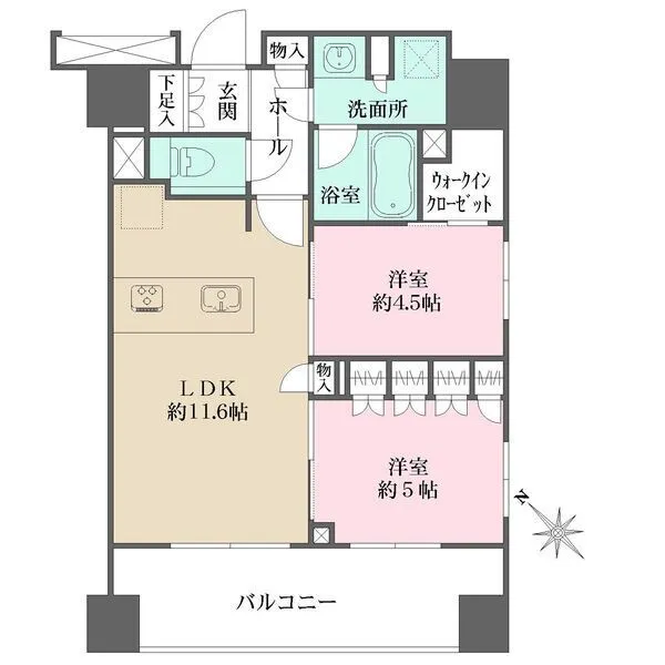 プレシス上野リュクス 間取図