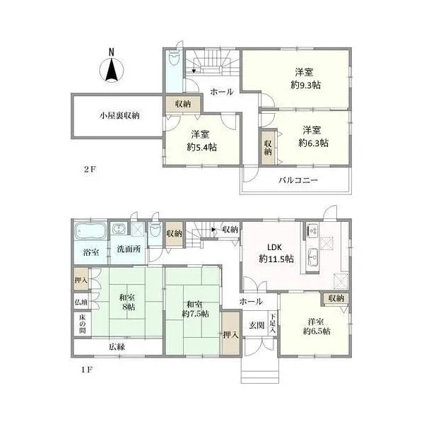 東大阪市四条町 間取図