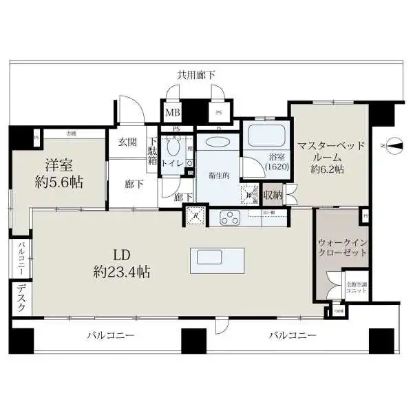 パシフィック難波グラシア 間取図