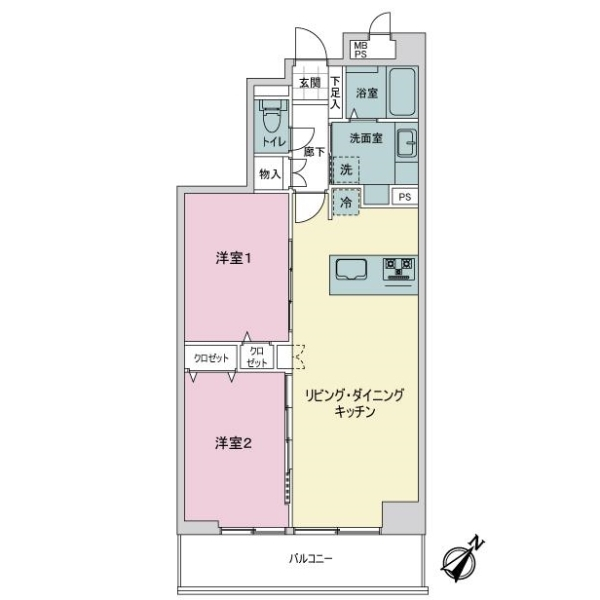 ライオンズマンション親水公園 間取図