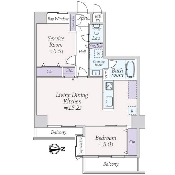 ライオンズマンション北千束 間取図