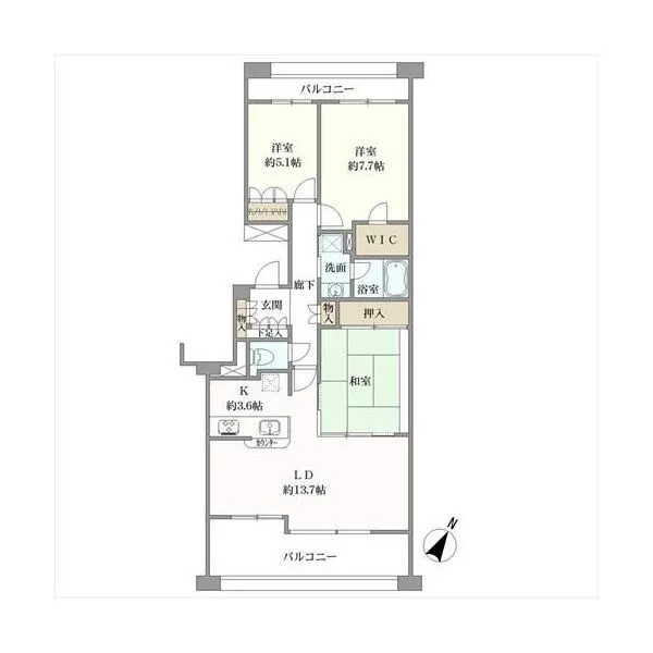 志木ニュータウンガーデンプラザ壱番館 間取図