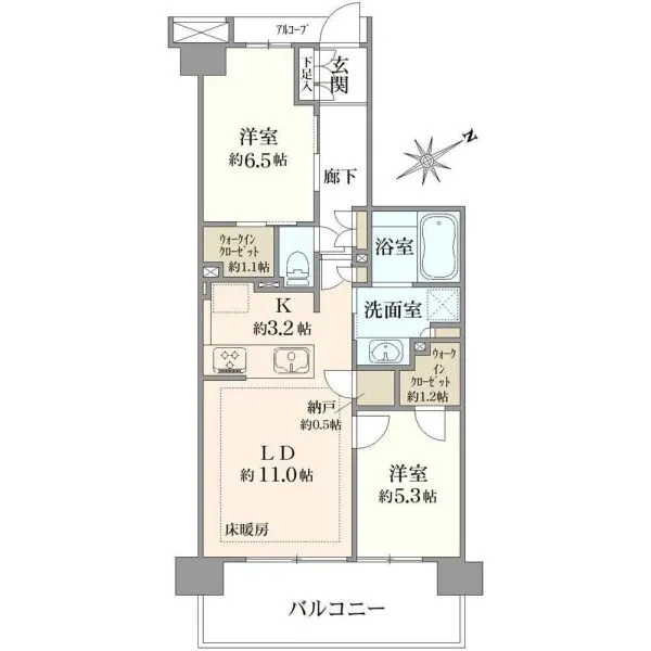 アルファステイツ市川下総中山 間取図