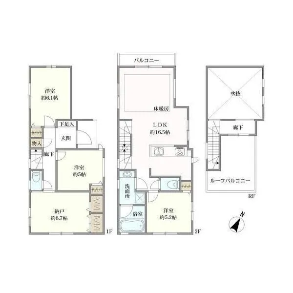 国分寺市戸倉3丁目 間取図