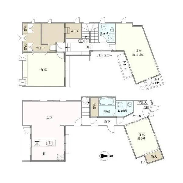 杉並区上井草２丁目 間取図