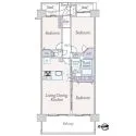 コスモ東京ベイフォート 間取図