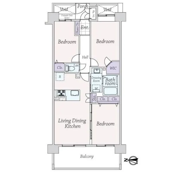 コスモ東京ベイフォート 間取図