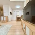 八千代市大和田新田 リビング全体を見渡せる開放的な配置。お子様の様子を見守りながらお料理ができる安心設計です。