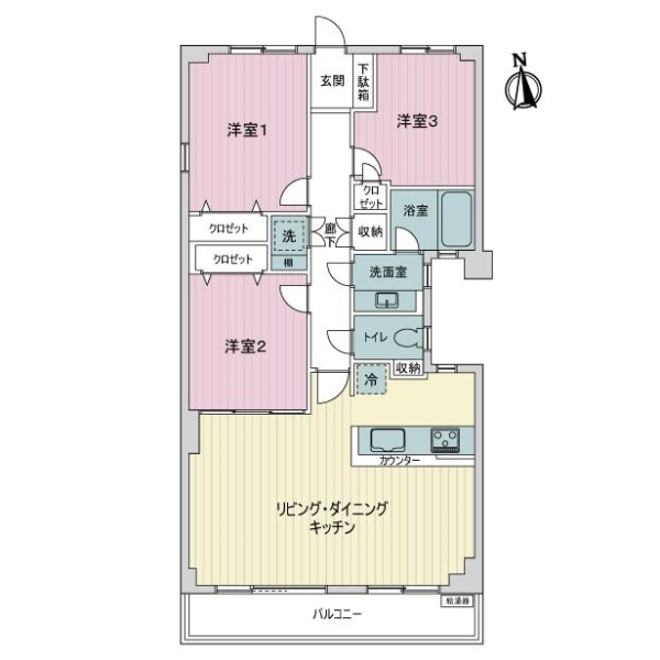 パークビュー狛江 間取図