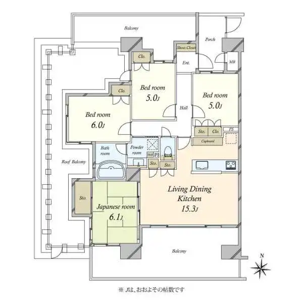 グランイーグル多摩川ＶＩ 間取図