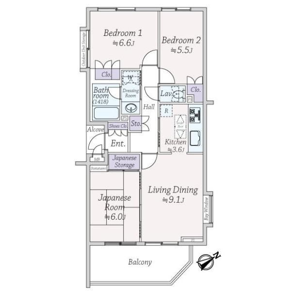 ＷＴＣ代々木ガ−デン 間取図