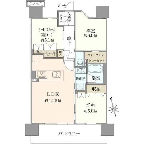 イニシア所沢 間取図