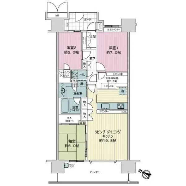 シーブレス 間取図