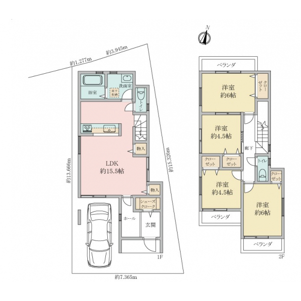 神戸市兵庫区神田町 間取図