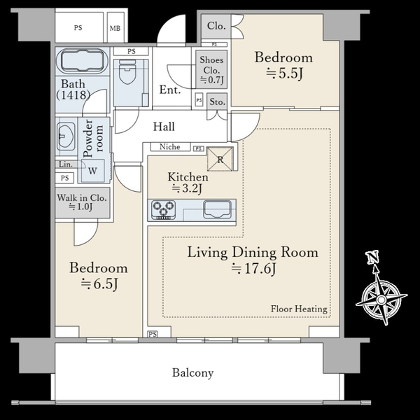 ウエリス新宿早稲田の森 間取図