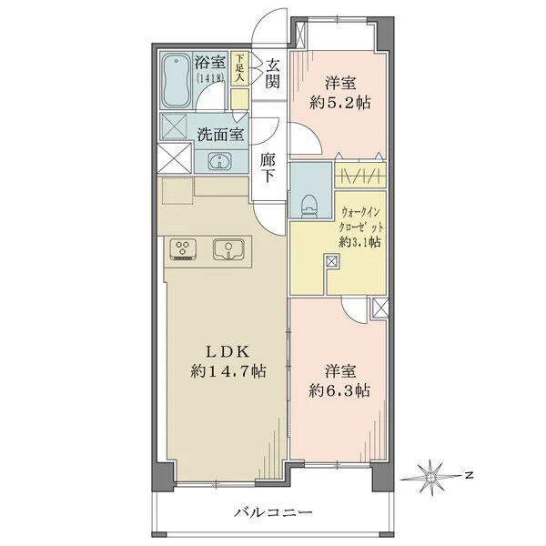 駒込パークハウス 間取図