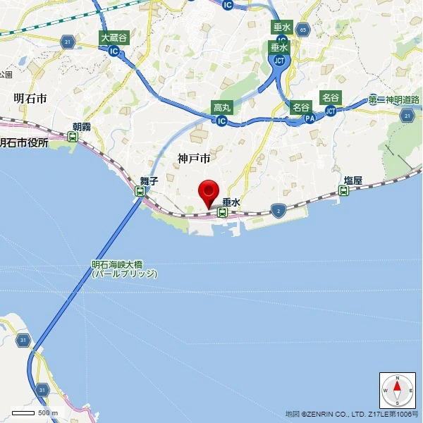 ヴィルヌーブ神戸五色山 現地案内図