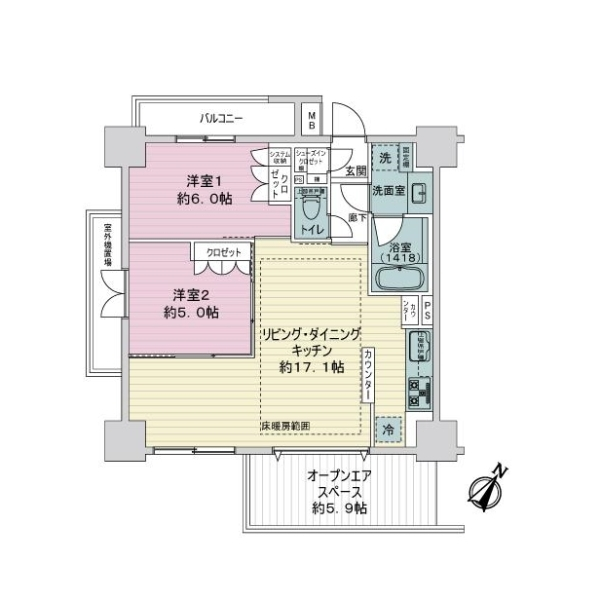 ヴェレーナ浅草 間取図
