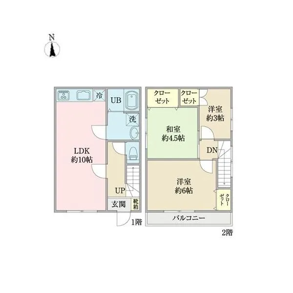立川市上砂町4丁目 間取図