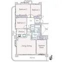 ライオンズヴィアーレ高針台２番館Ｂ棟 間取図