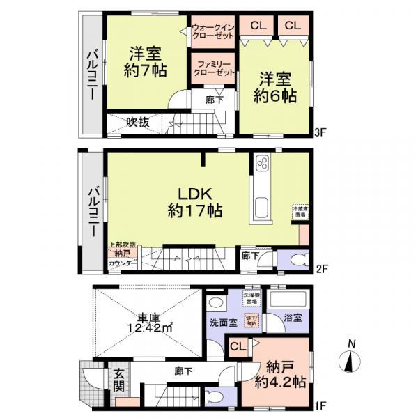 名古屋市瑞穂区惣作町２丁目 間取図