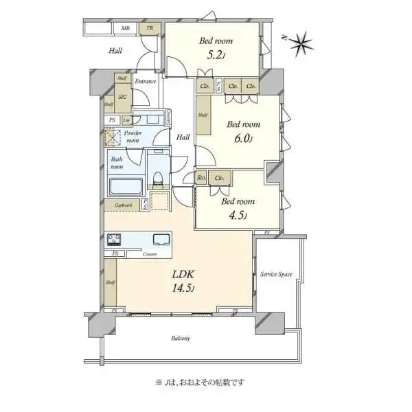 ザ・パークハウスアーバンス目黒平町 間取図