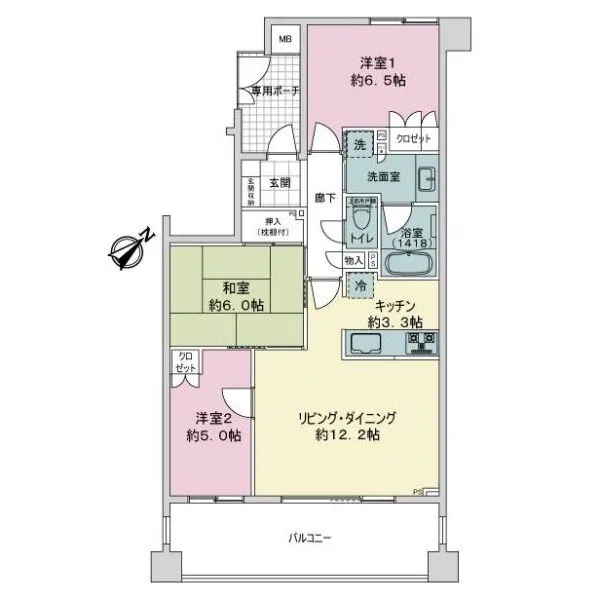 ライオンズ浦和セントマークス 間取図