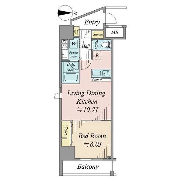 シティインデックス武蔵小山 間取図