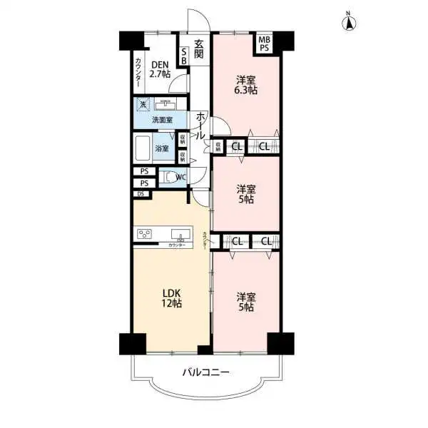 さんくれーる茨木 間取図