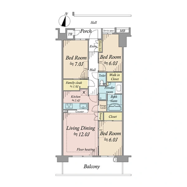 オーベル志木幸町 間取図